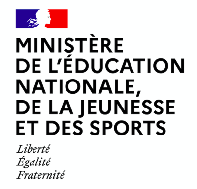 Logo du Ministère de l’Éducation Nationale, de la Jeunesse et des Sports.